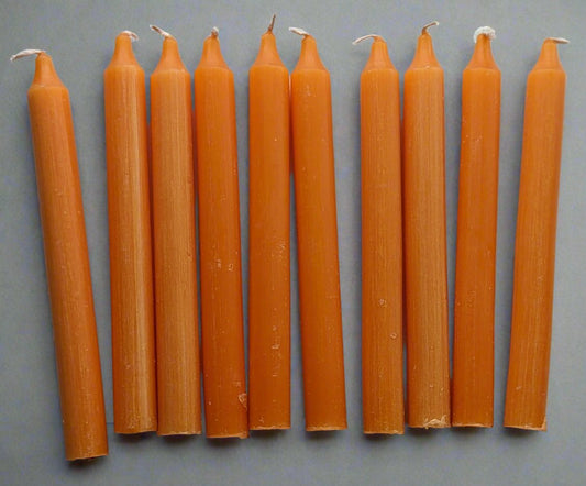 Orange Mini Candles 10 pack