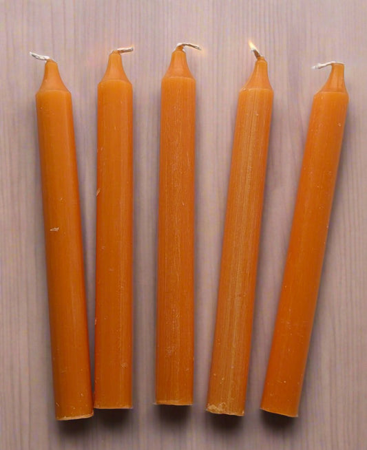 Mini Orange Candles 5 pack