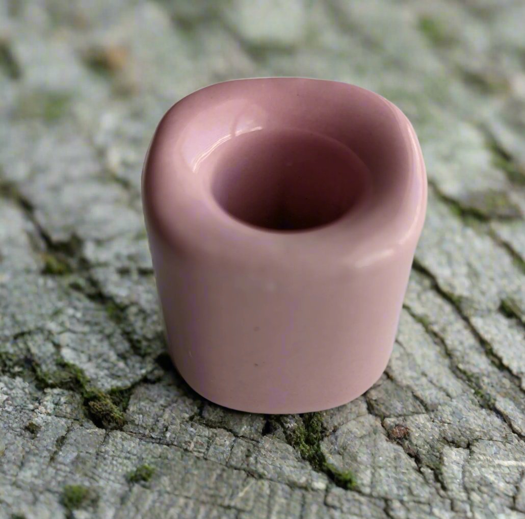 Pink Ceramic Mini Candle Holder