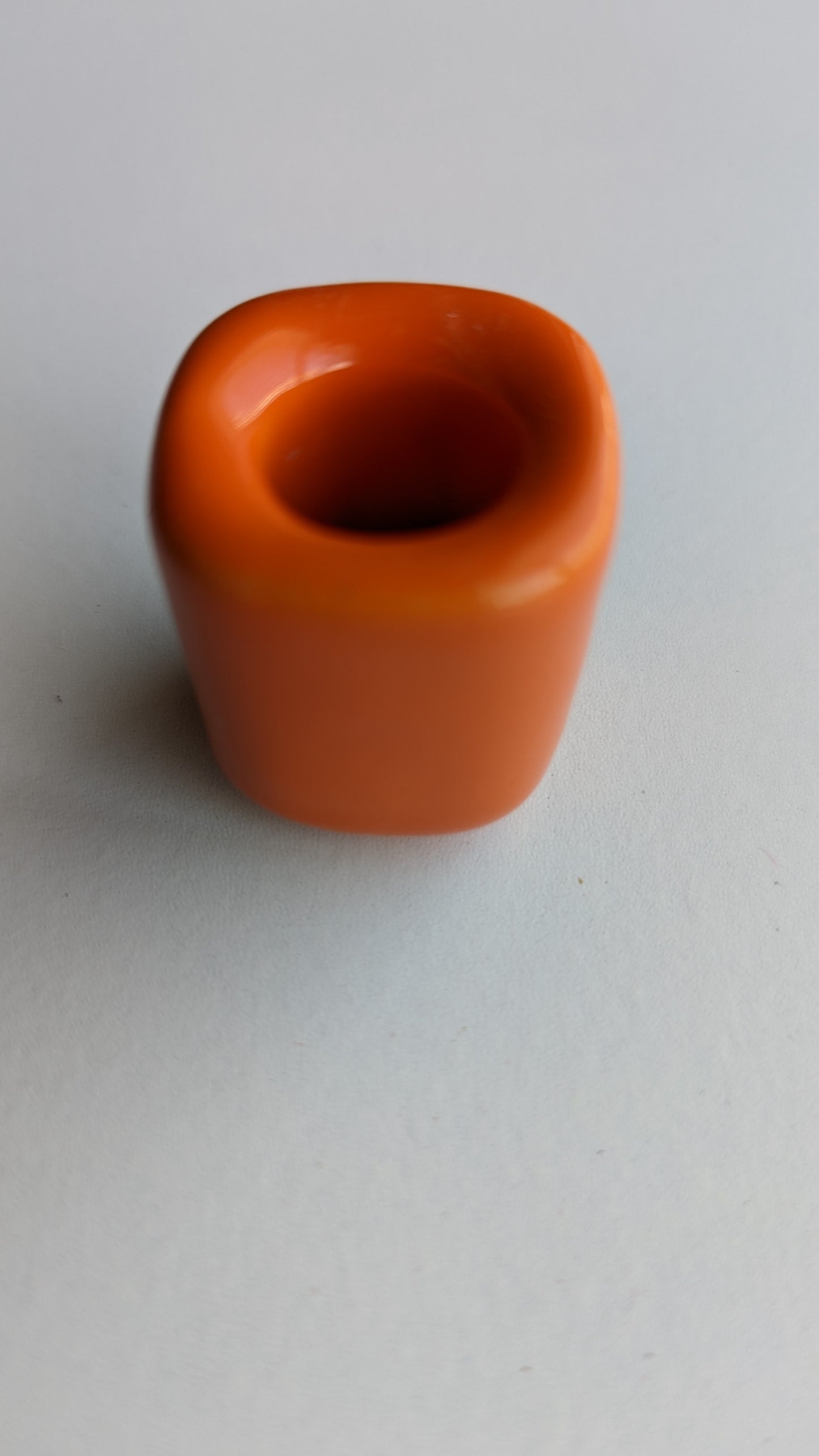 Orange Ceramic Mini Candle Holder