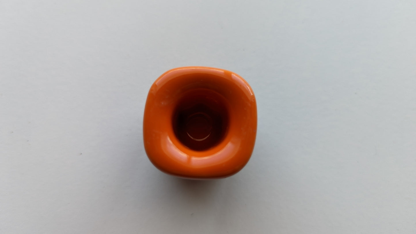 Orange Ceramic Mini Candle Holder