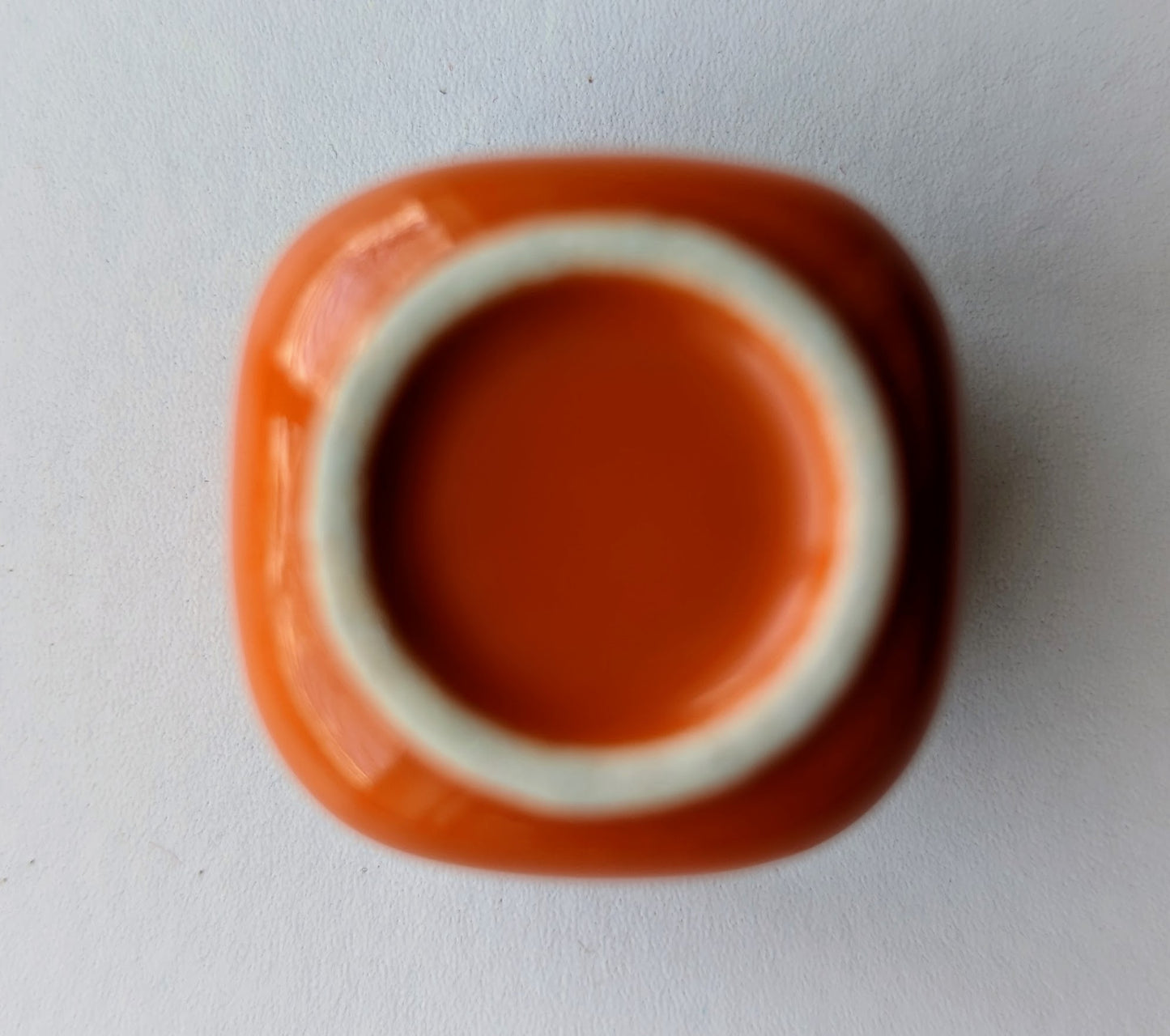 Orange Ceramic Mini Candle Holder