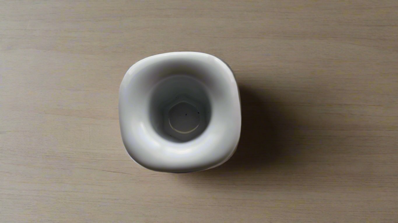 White Ceramic Mini Candle Holder