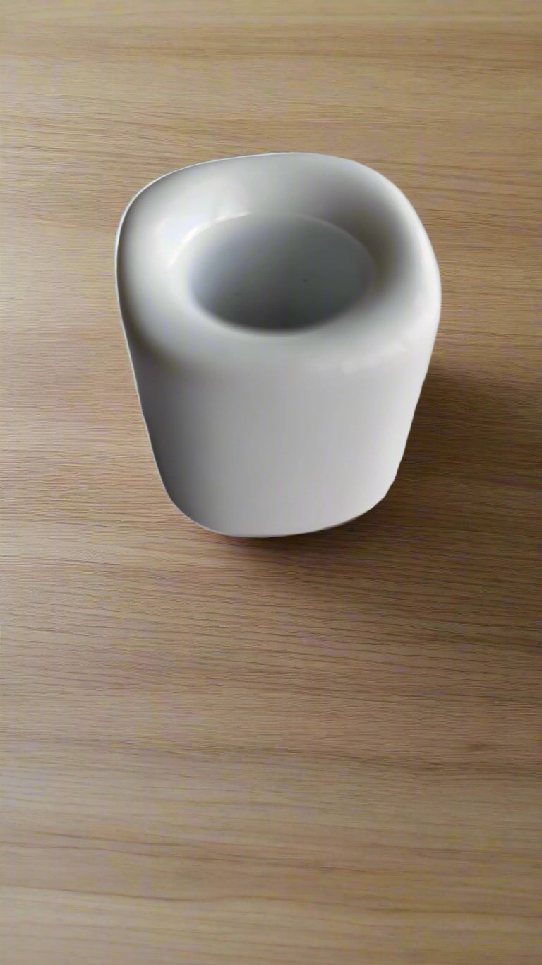 White Ceramic Mini Candle Holder