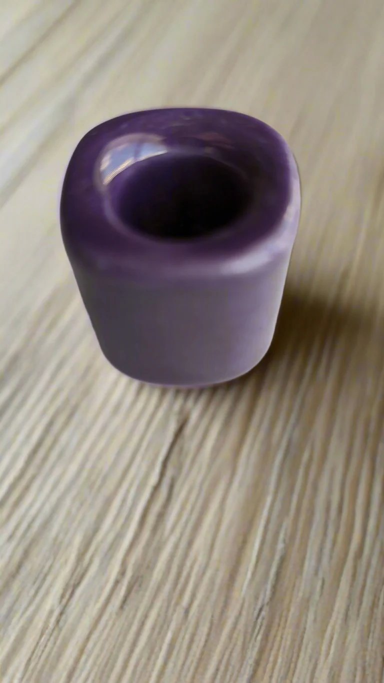 Purple Ceramic Mini Candle Holder