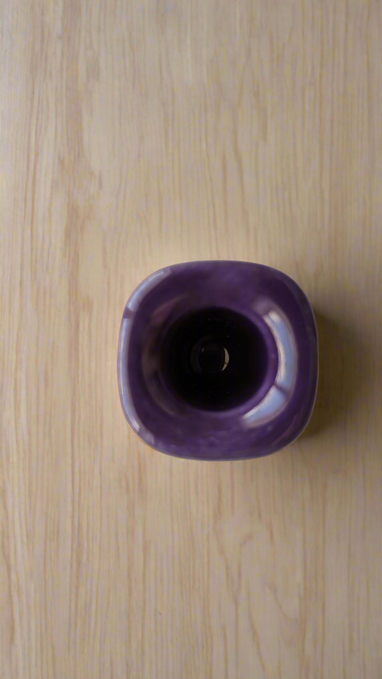Purple Ceramic Mini Candle Holder