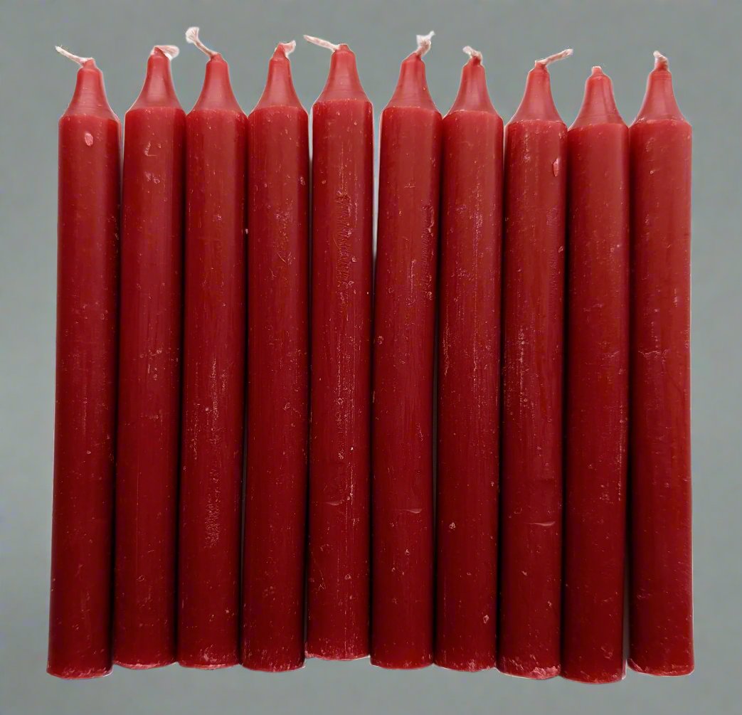 Red Mini Candles 10 pack