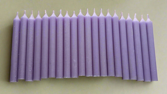 Purple Mini Candles 20 pack