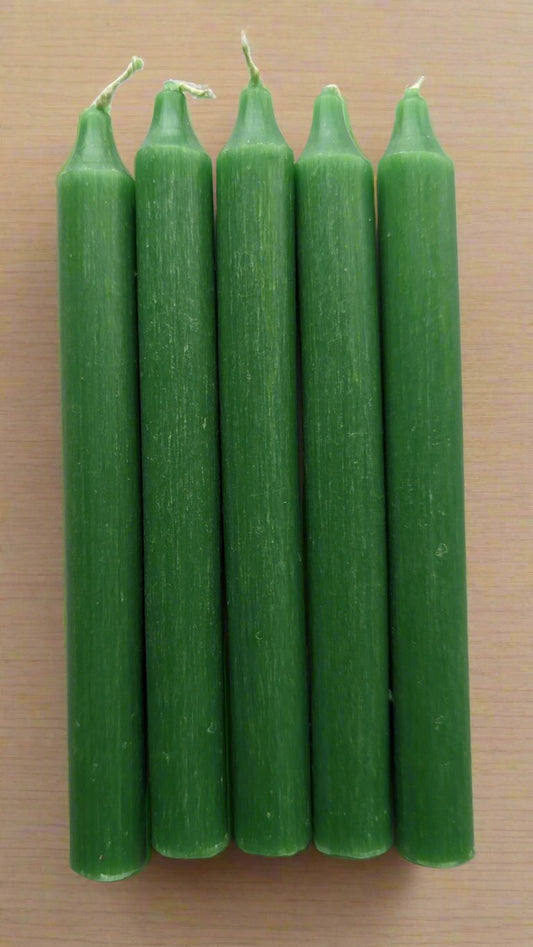 Green Mini Candles 5 pack