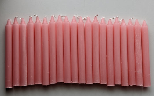 Pink Mini Candles 20 pack